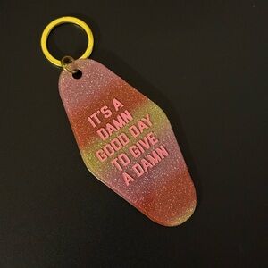 Glitter Ombré Hotel Keychain